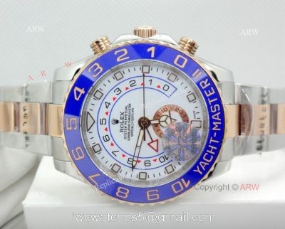 New Upgraded Rolex Yacht-Master ll 7750 Watch Benz Hand Two Tone Rose Gold 44mm 1