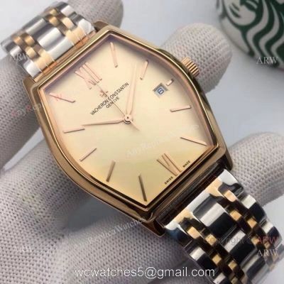 Best Replica Vacheron Constantin Geneve 2-Tone Rose Gold Watches 1