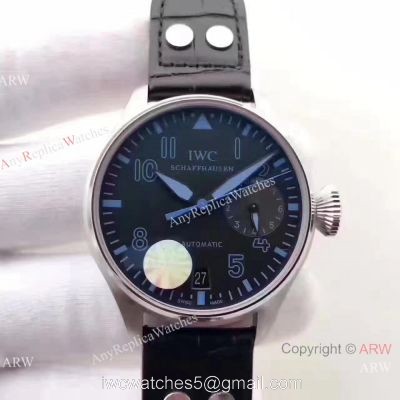 New IWC Big Pilots 7 days Muhammad Ali Watch SS BlueBlack Dial 1