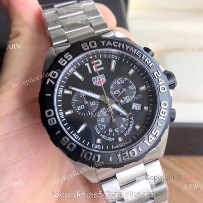 Swiss Grade TAG Heuer Formula 1 Watch Stainless Steel Black Bezel 1