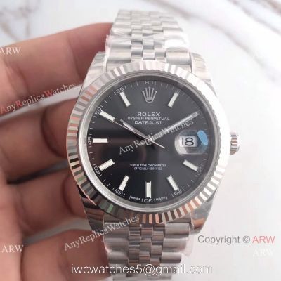 (EW) Swiss ETA3235 ROLEX Datejust II Grey Rhodium Face 41mm Watch 1