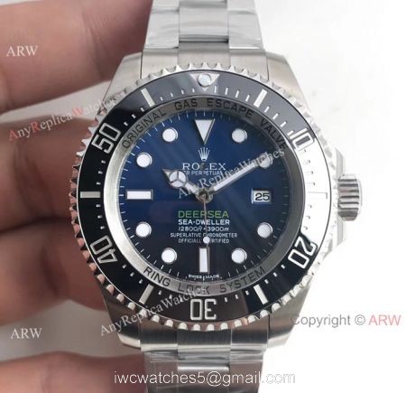 AR Factory Rolex Deepsea Sea Dweller Ref.116660 D-Blue Dial Swiss ETA 3135 Watch 44 mm 1