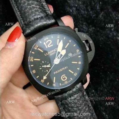 Fake Panerai Luminor GMT Pam531 Watch All Black Panerai Watch 1