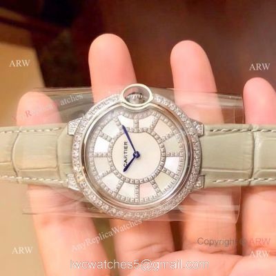 AAA Quality Cartier Ballon Bleu de 36mm Watch Diamond Case 1
