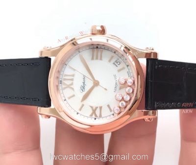 YF Factory Upgraded Replica Chopard Happy Sport Diamond Watch For Sale 1