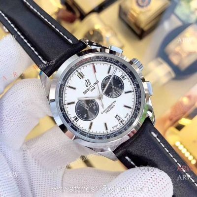 2020 New Copy Breitling Premier Chronograph White Dial Watches 1