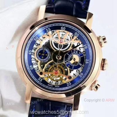 Copy Audemars Piguet Jules Audemars Watches Rose Gold Skeleton Dial 1