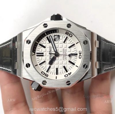 BF Replica Audemars Piguet Divers Swiss 3120 Watches Stainless Steel White Face 1