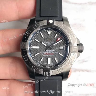 Swiss Fake Breitling Avenger II Seawolf Limited Edition 45mm Watch Rubber Strap 1