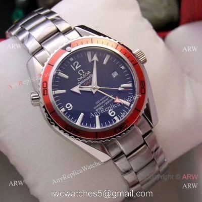 Copy Omega Seamaster Planet Ocean GMT 45mm Watches Orange Bezel 1
