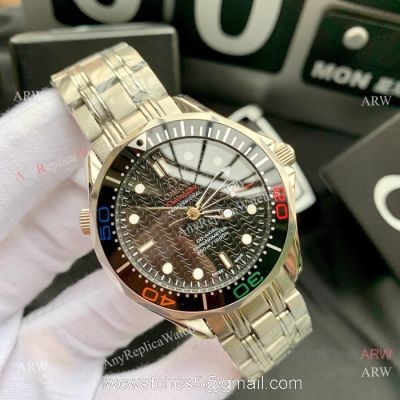 Omega Replica Watches James Bond Stainless steel Colorful bezel 1