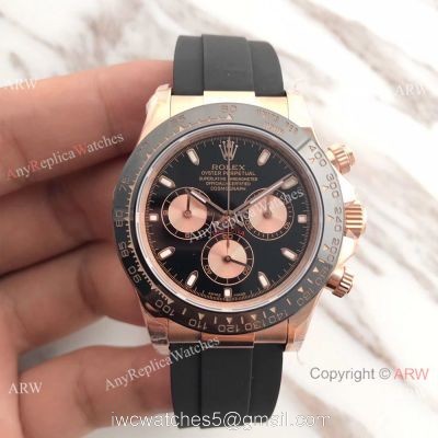 New Basel World Replica Rolex Daytona 116518LN Rose Gold Watch / AR Factory Daytona 1