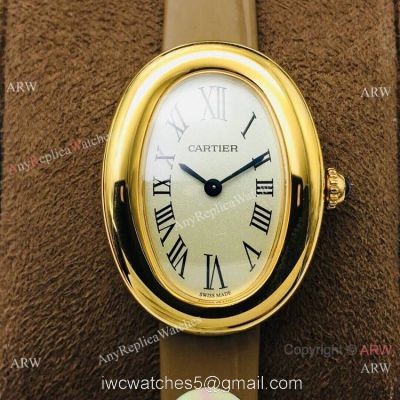 Grade 1A Replica Cartier Baignoire Gold Watch 32mm 1