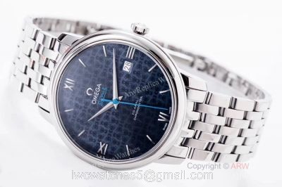 2019 Copy Omega De Ville Prestige Orbis Stainless Steel Blue Dial Swiss 2892 Watch 1