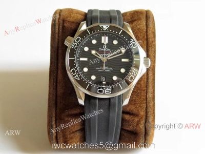 (OM)Swiss Omega Seamaster Diver 300m Omega 8800 Movement watch Black Dial Black Rubber Strap 1