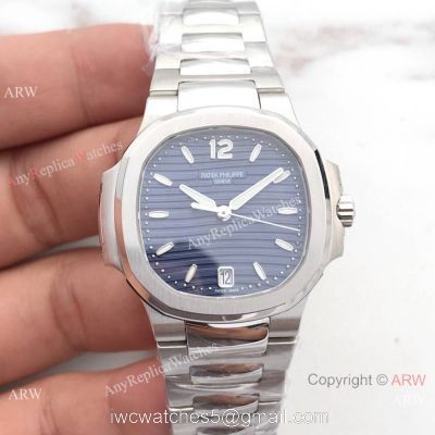 Swiss Copy Patek Philippe Nautilus 7118 Stainless Steel Blue Dial Watch 1