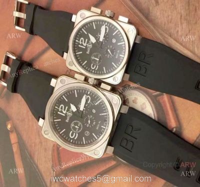 High Quality Bell and Ross Replica Wristwatch Black Chronograph Face 1