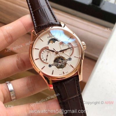 New replica Omega Complications Automatic Watches Rose Gold 43mm 1