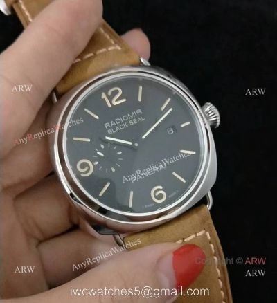 Knockoff Panerai Radiomir Black Seal 3 Days Automatic PAM388 Mens watch Black Face 1