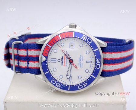 High Quality Replica Omega Watches Omega Commanders 007 James Bond Watch Nylon Strap 1