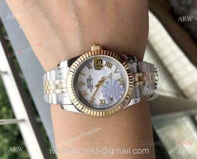 Best Quality Rolex Datejust Gold White Face 31mm Watches Rolex 16233 Fake 1