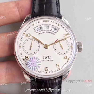 Swiss Replica IWC Portugieser Annual Calendar IW503504 Watch Gold Markers 1