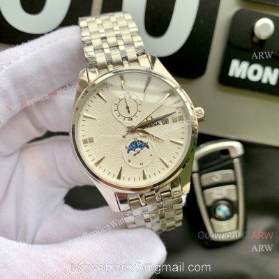 High Quality Omega Moon phase 43mm watch Gray Dial Fully Automatic Movement 1
