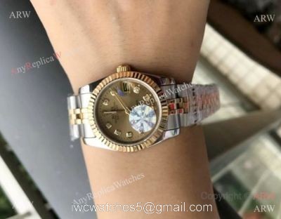 Rolex 16233 Fake Datejust 2-Tone Diamond markers Watch 31mm 1