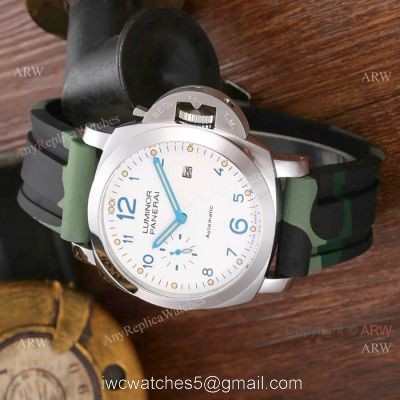 Newest Replica Panerai Luminor PAM 01499 Watch SS Camouflage Bracelet 1