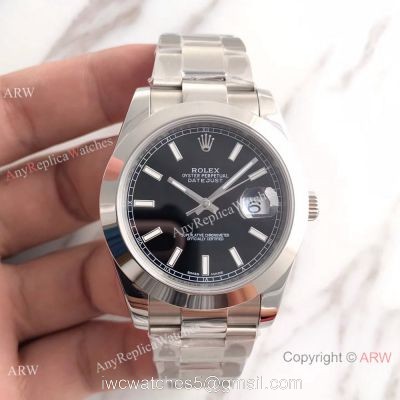 NEW UPGRADED Rolex Datejust 2 Oyster SS Stick Markers Watch Replica 1
