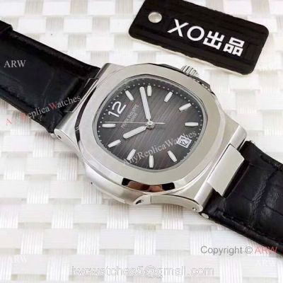 Copy Patek Philippe Automatic Nautilus Wristwatch SS Gray Dial 1