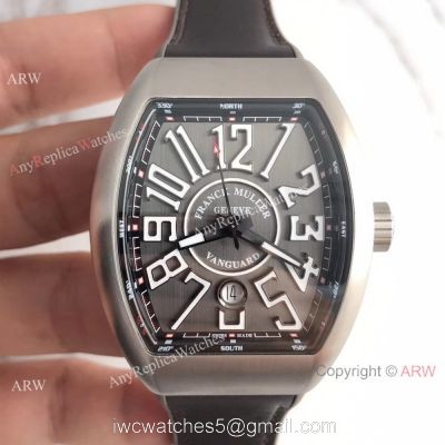 Swiss 1:1 Knock off Franck Muller V45 Titanium Watch Gray Face 45mm 1