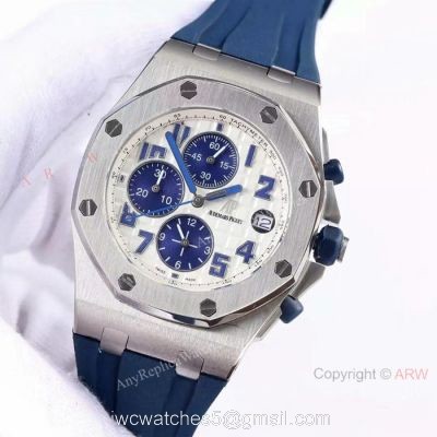 Copy Royal Oak Offshore Audemars Piguet Watch Blue Rubber Strap 1