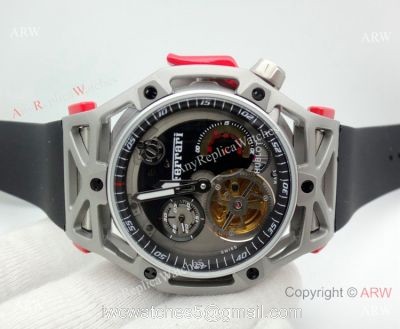 Fake Hublot Techframe Ferrari Tourbillon Titanium Watches 40mm 1