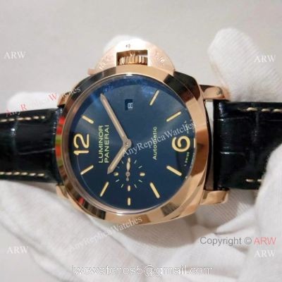 New Copy Panerai Luminor Due Rose Gold Gray Dial -PAM00908 Luminor Watches 1