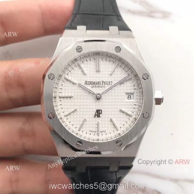 Best Replica Audemars Piguet Extra Thin Men Wristwatch SS White Face 1