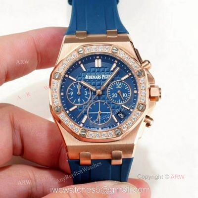 Copy Audemars Piguet Royal Oak Offshore Lady Watches Rose Gold Diamond 1