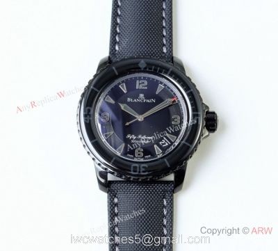 Blancpain Fifty Fathoms Automatique Black Steel Luxury Watch Swiss Grade Copy 1