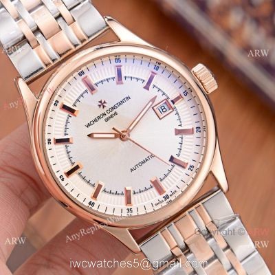 Vacheron Constantin Copy Geneve 2-Tone Rose Gold Watches 1