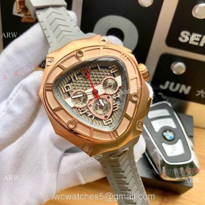 New Replica Lamborghini Spyder 124bbr watch Rose Gold Gray Dial 1