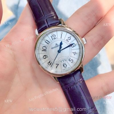 Low Price Jaeger-LeCoultre Rendez Vous Lady Watch SS Purple Leather Strap 1