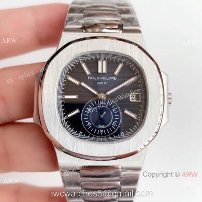 Super Clone Patek Philippe AAA Nautilus Cal.324 watch Stainless steel Blue Face 1