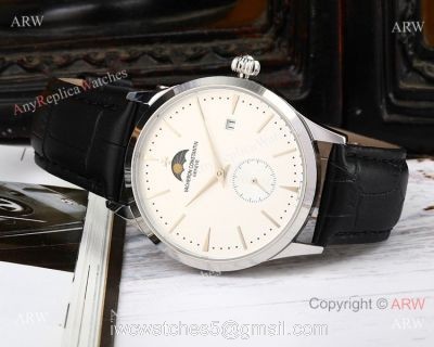 AAA Quality Copy Vacheron Constantin Moonphase Watch SS White Dial 1