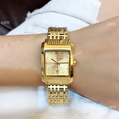Replica Burberry All Gold Watch 25mm Women Size Quartz Movement 1