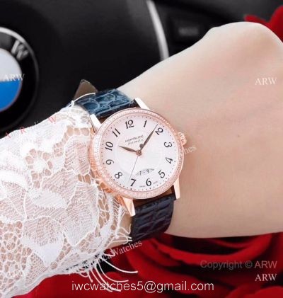 Swiss Mont Blanc Knock Off Boheme Date U0111059 Watch Rose Gold Diamond 1