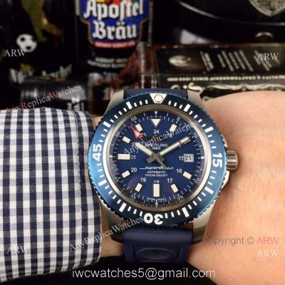 New Replica Breitling Avenger Superocean Watches Blue Bezel Blue Dial 1