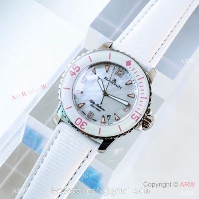 Replica Blancpain Fifty Fathoms Automatique Swiss 1315 Watch White Version 1