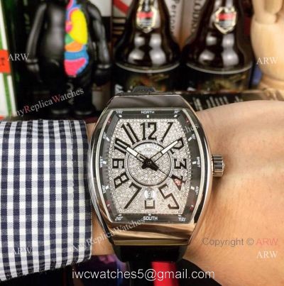 New Copy Franck Muller Vanguard Yachting V 45 Watch Diamond Face 54mm 1