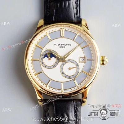 Best Replica Patek Philippe Moon Phase Gold Watch Swiss Grade 1 1