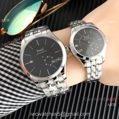 New Replica Piaget Altiplano Date Stainless Steel Black Watch Lover watch 1